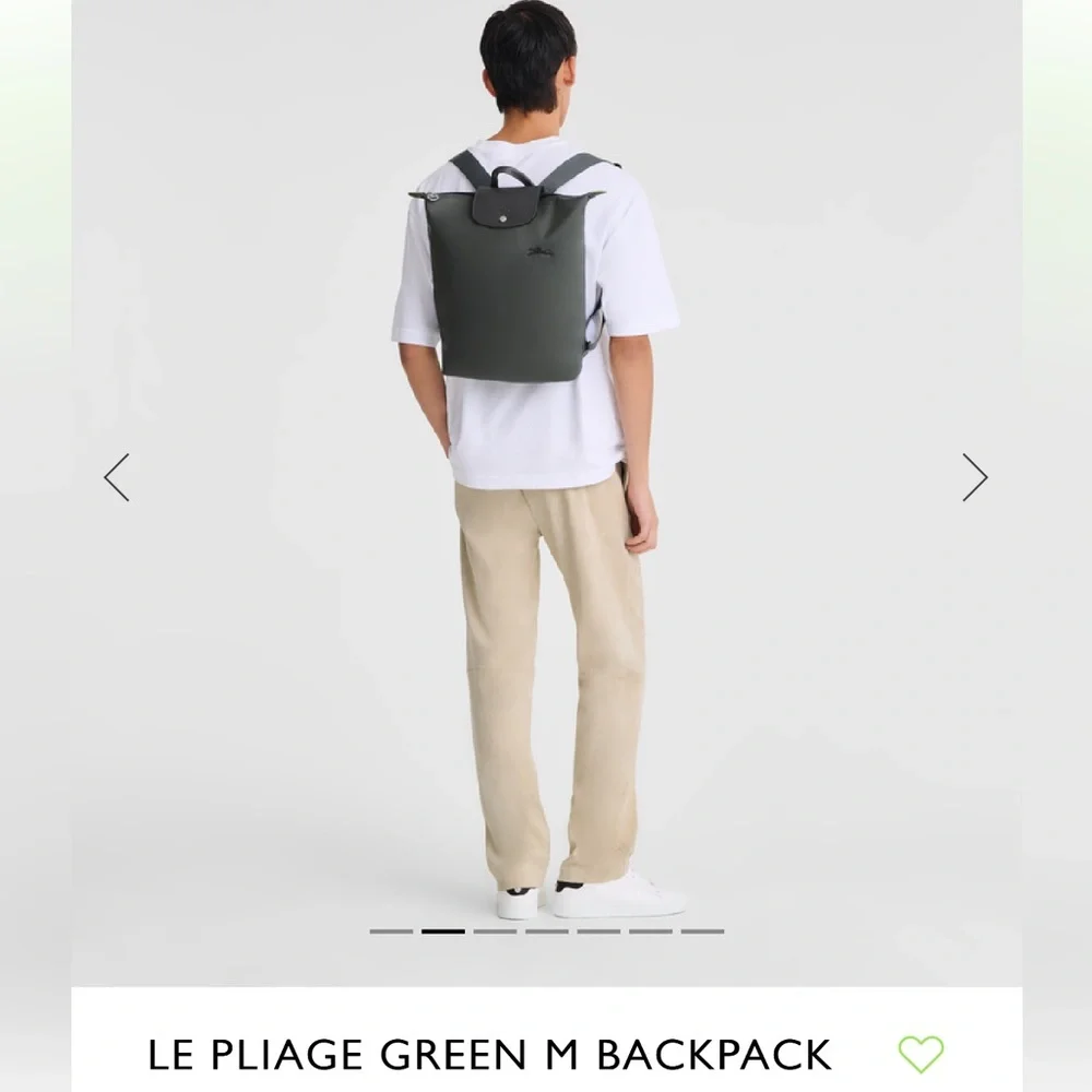 Longchamp Le Pliage “Green” Nylon Backpack – Graphite Gray (NWOT)